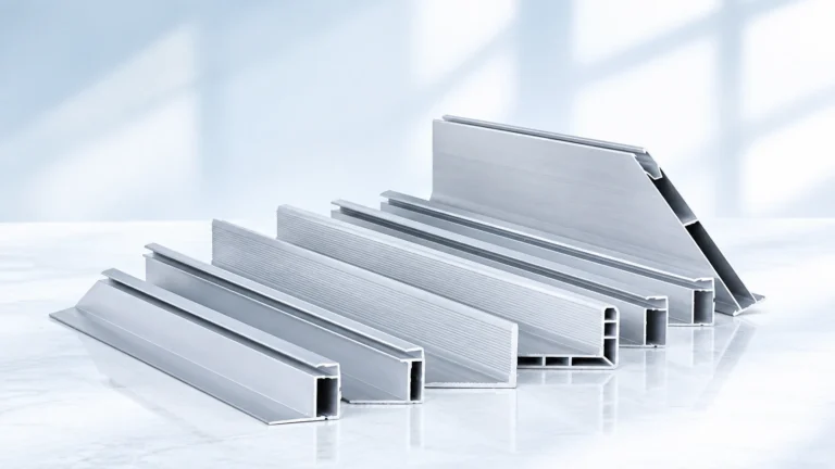Aluminium solar panel frame and mounting rail profiles