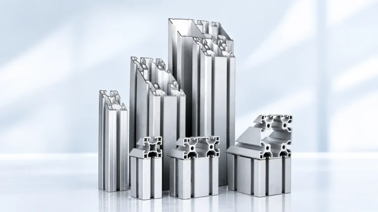 Aluminium T-slot framing profiles for machines and automation