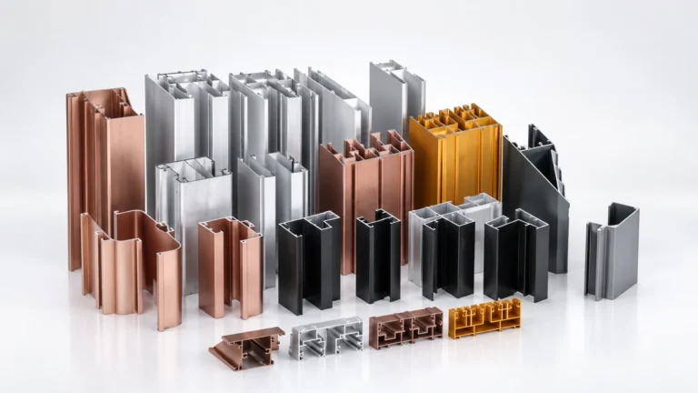 Anodized and powder-coated aluminium window and door system profiles